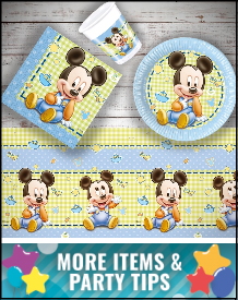 Baby Mickey Mouse Party Supplies, Decorations, Balloons and Ideas